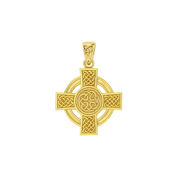 Celtic Cross Solid Gold Pendant GPD6018